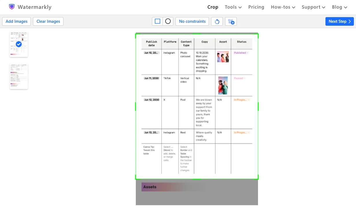 How to Crop a PDF on Windows using Watermarkly