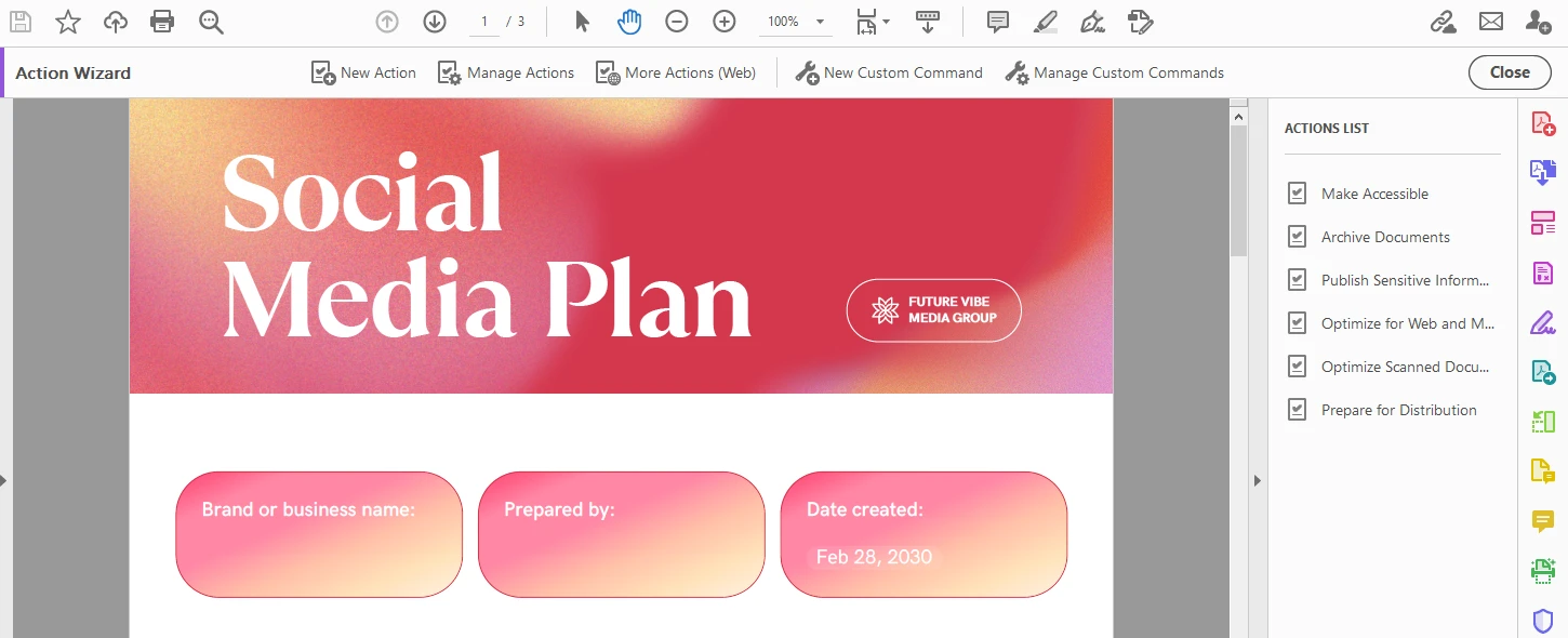 How to crop multiple PDFs in Adobe Acrobat
