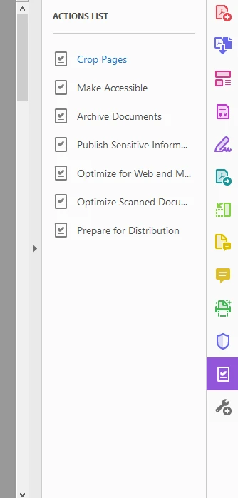 How to crop multiple PDFs in Adobe Acrobat