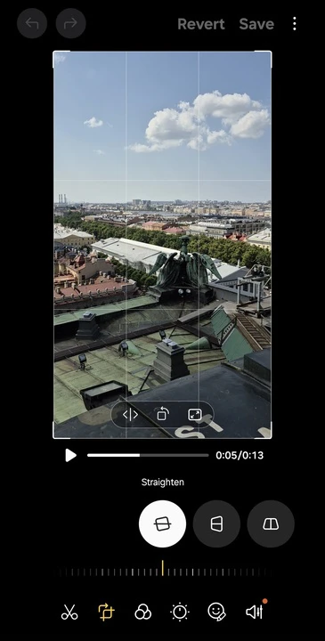 how to crop a video on android