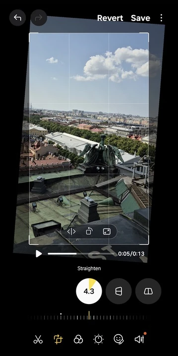 how to crop a video on android