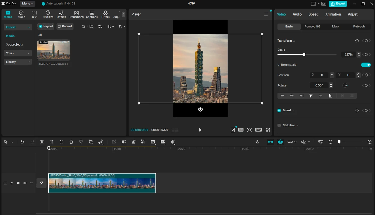 How to Crop a Video in CapCut