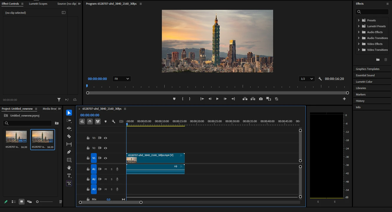 how to crop a video in premiere