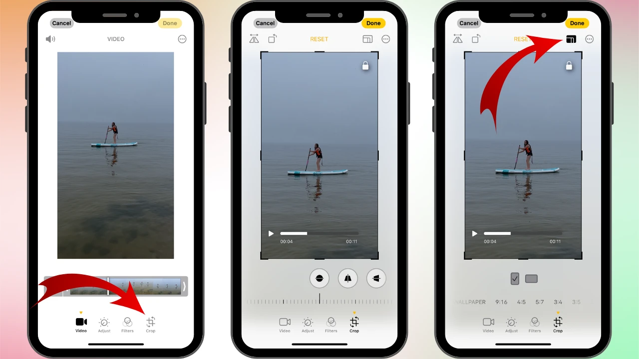 how to crop a video on iPhone