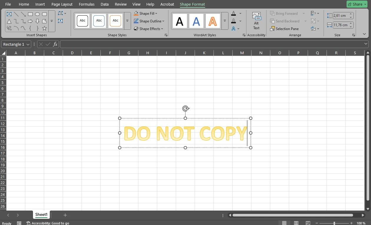 How to Insert Repeated Watermarks in Excel