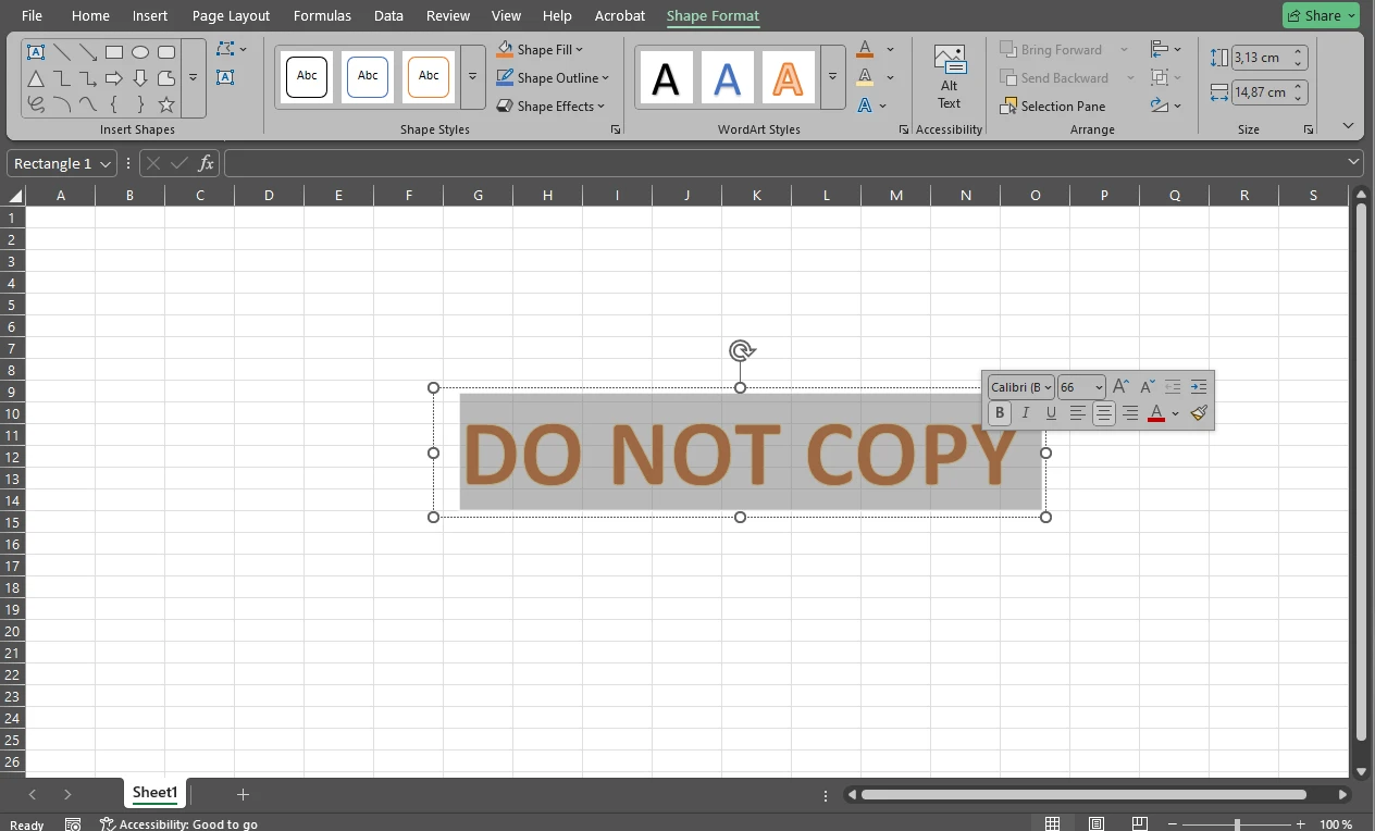 How to Insert Repeated Watermarks in Excel