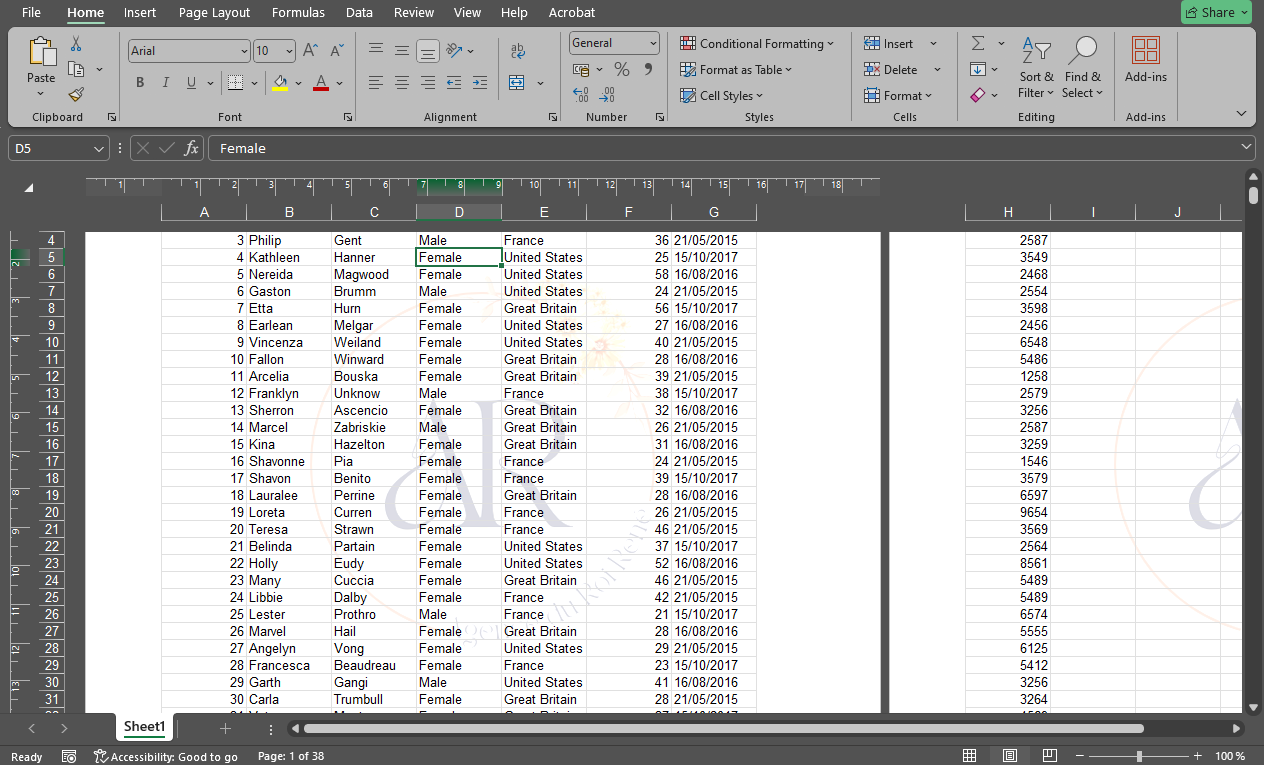 How to Insert a Watermark in Excel