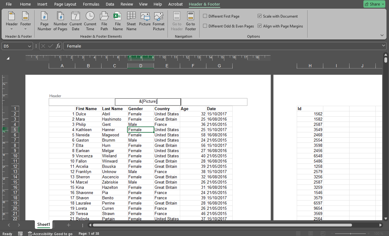 How to Insert a Watermark in Excel
