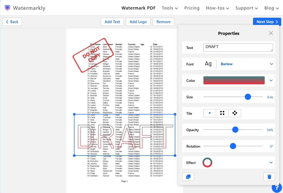 An Alternative Way to Watermark Your Excel Worksheets