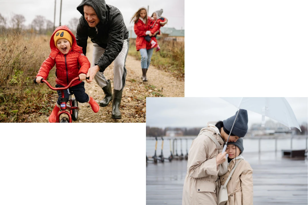 Family Photoshoot Ideas - Rainy Day