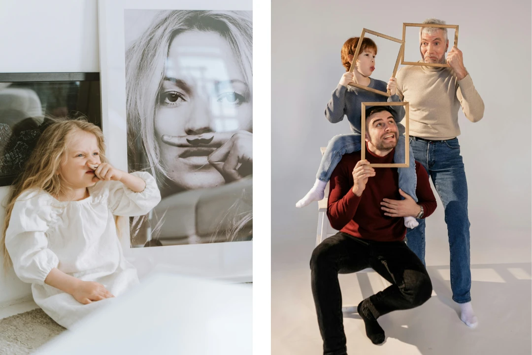 Family Photoshoot Ideas - Serious vs. Silly