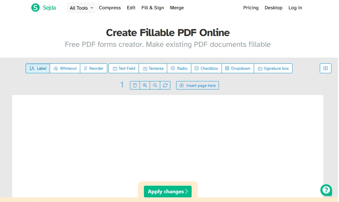how to create a fillable pdf