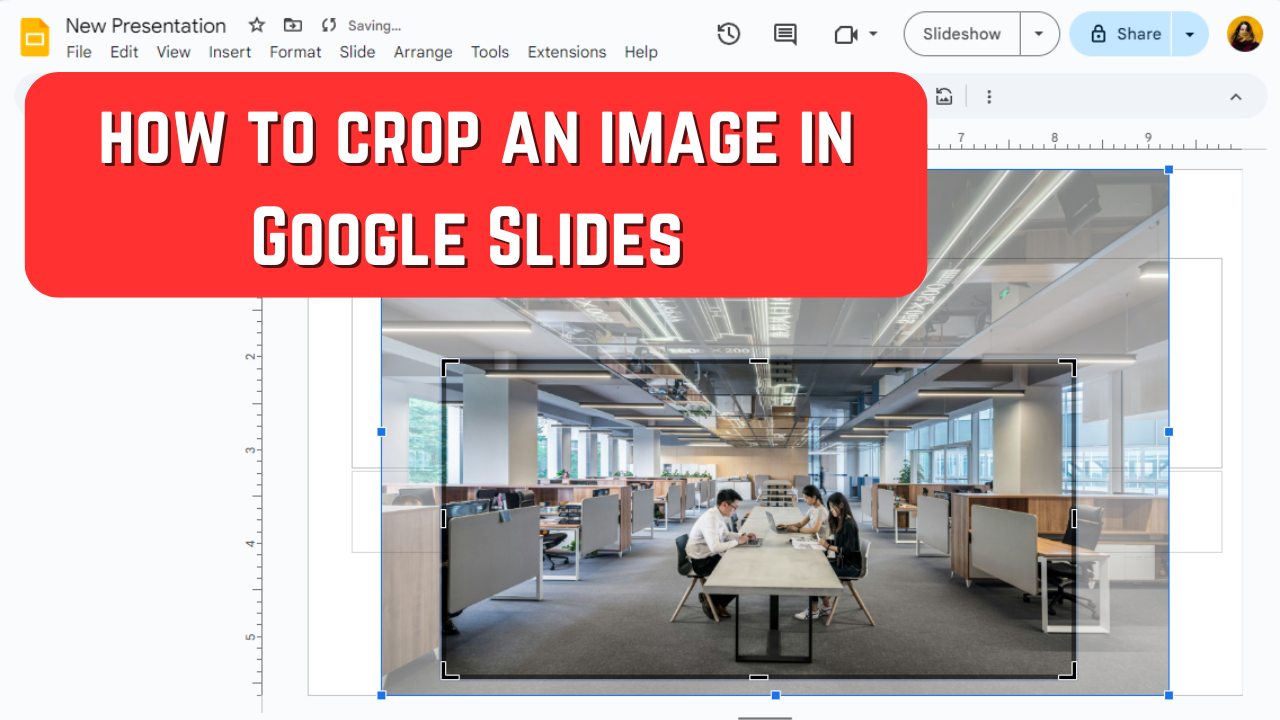 how to crop an image in google slides