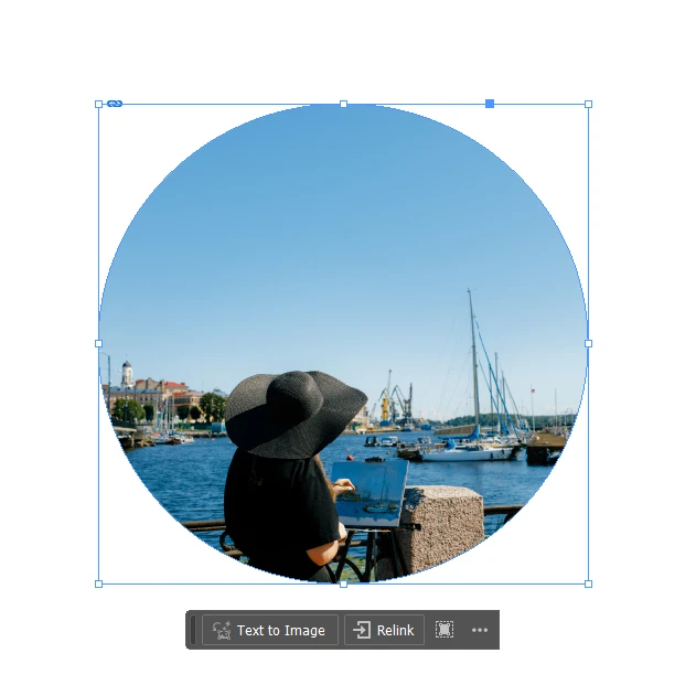 How to crop an image into a circle in InDesign
