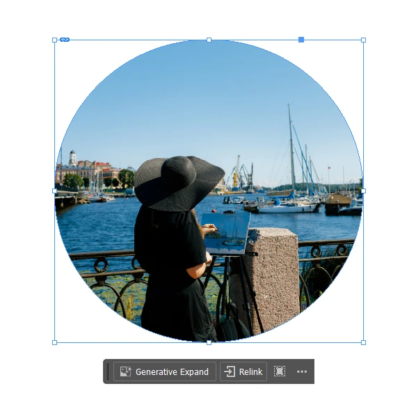 How to crop an image into a circle in InDesign