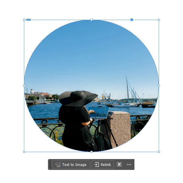 How to crop an image into a circle in InDesign