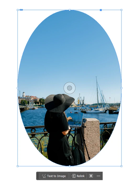 How to crop an image into a circle in InDesign