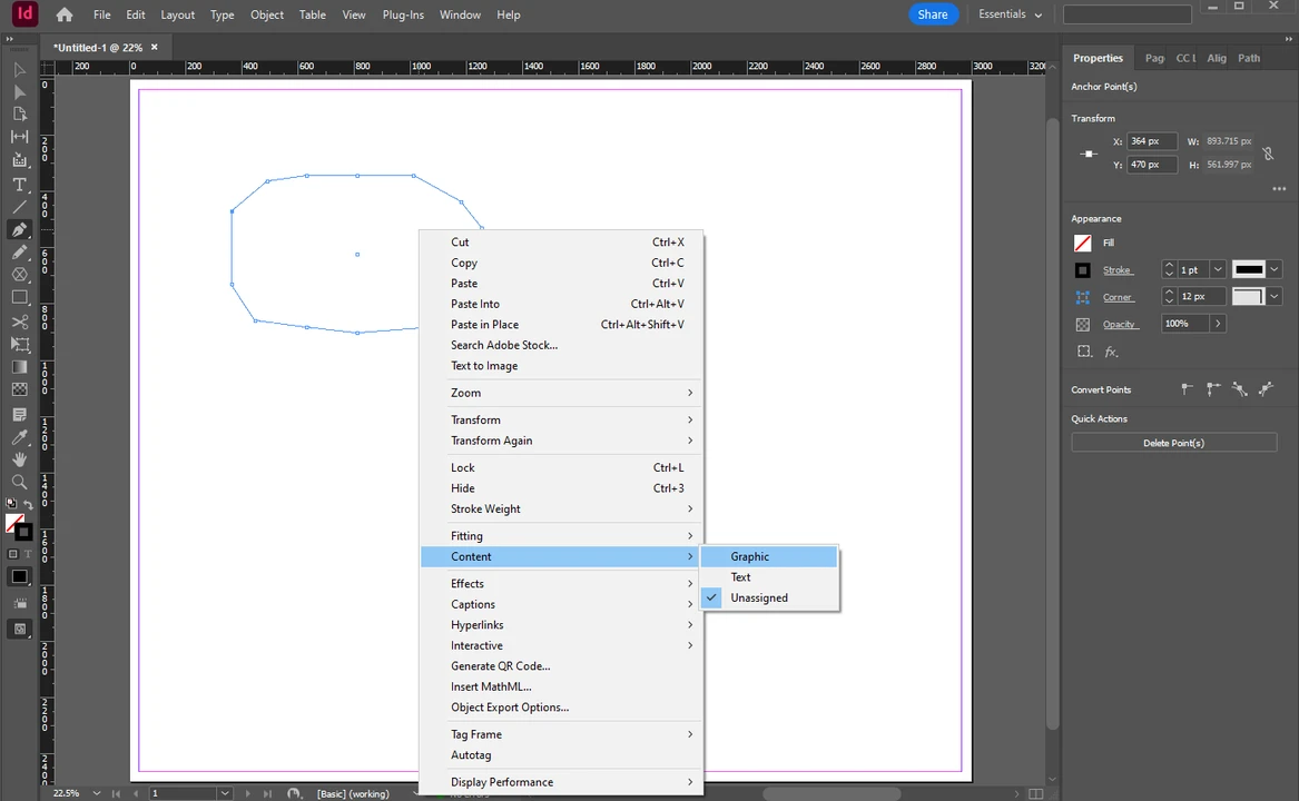 How to crop an image into a circle in InDesign