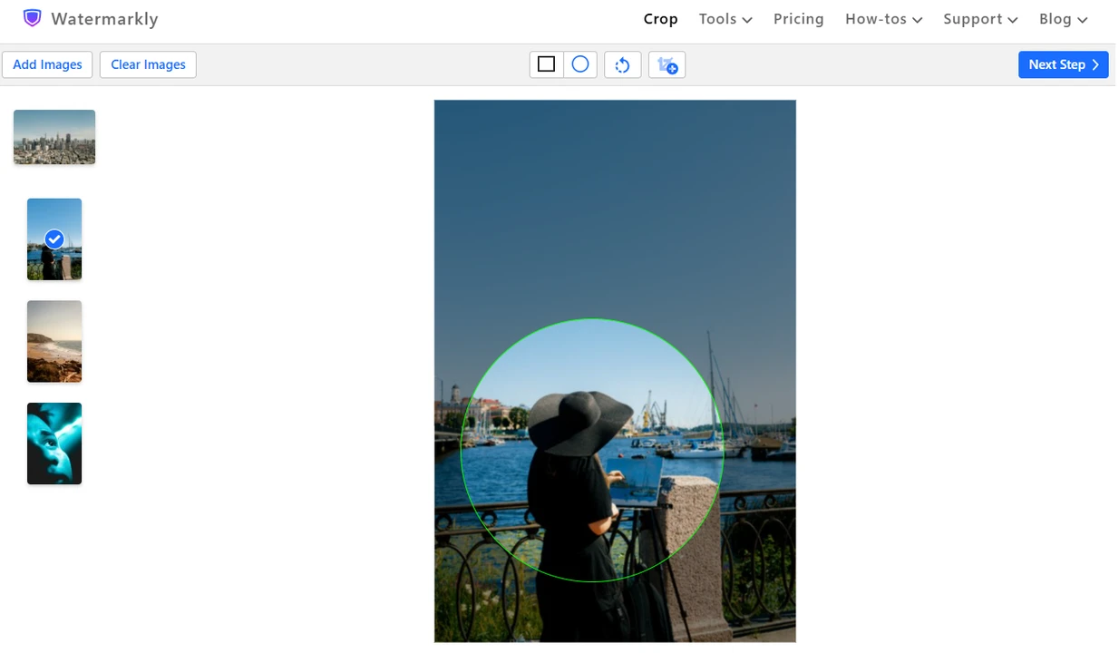 crop multiple images