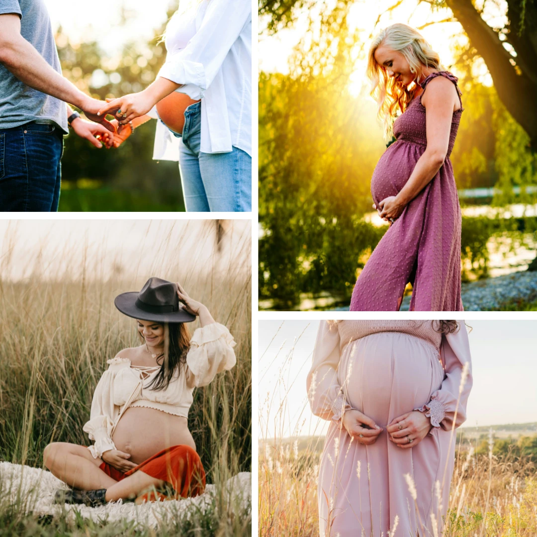 Maternity Photoshoot Ideas - Golden Hour