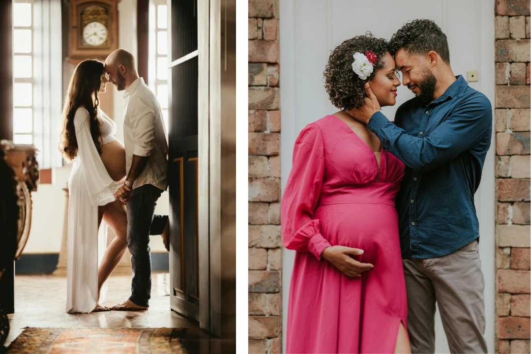 Maternity Photoshoot Ideas - Forehead to Forehead