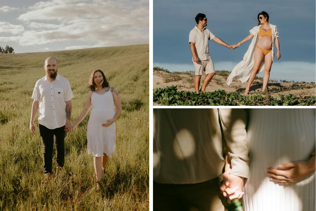 Maternity Photoshoot Ideas - Walking Together