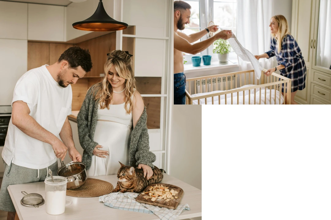Maternity Photoshoot Ideas - Together at Home