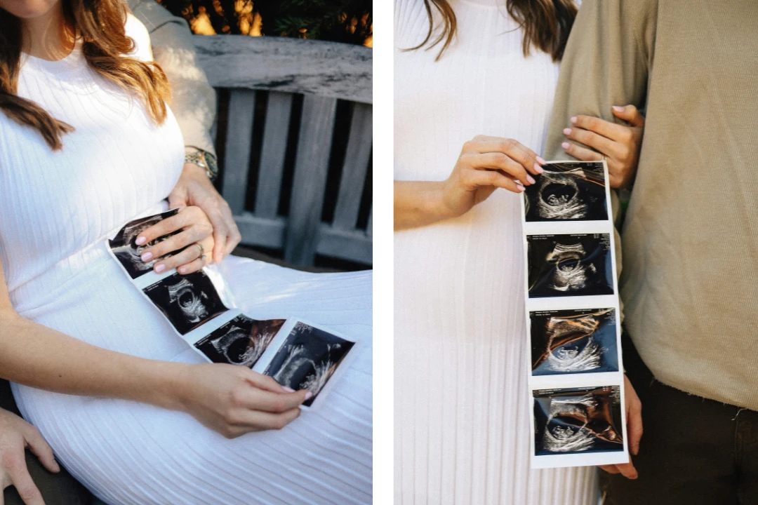 Maternity Photoshoot Ideas - Holding the Sonogram