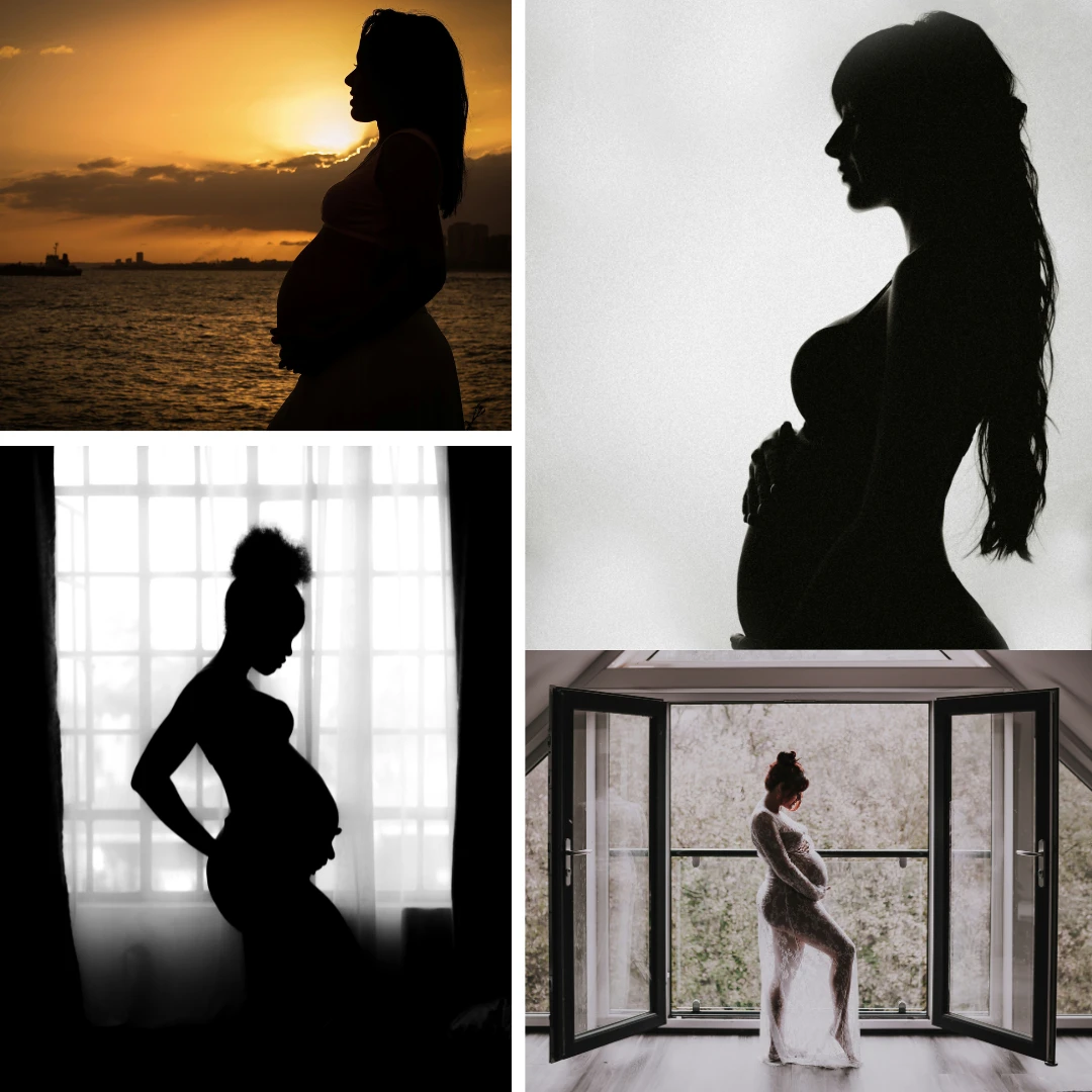 Maternity Photoshoot Ideas - Silhouette