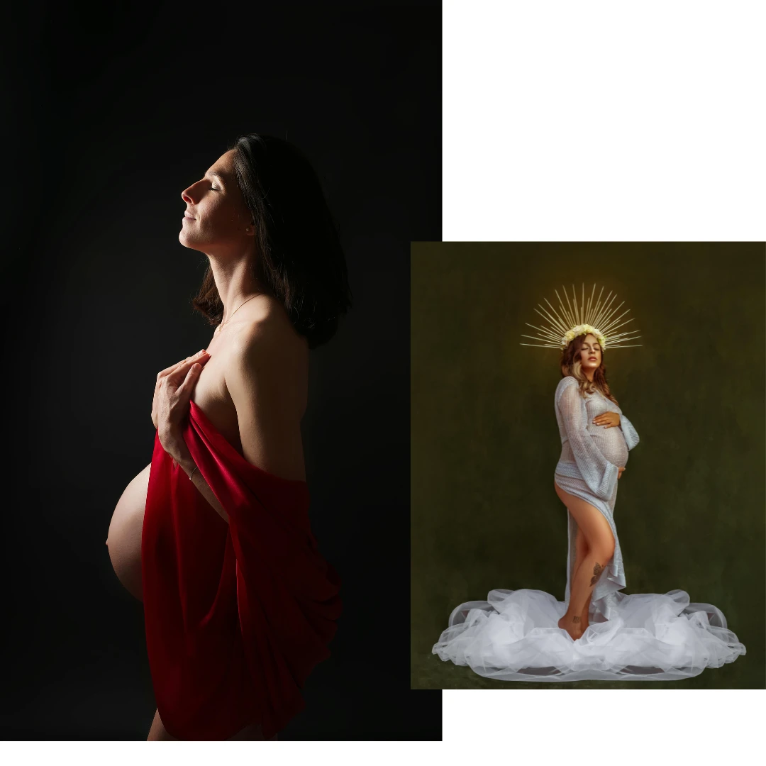 Maternity Photoshoot Ideas - Renaissance Painting