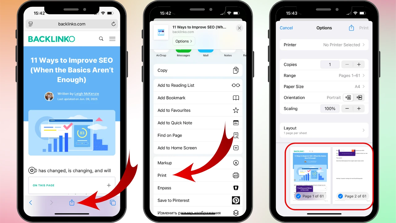 How to Create a PDF on iPhone Using a Browser