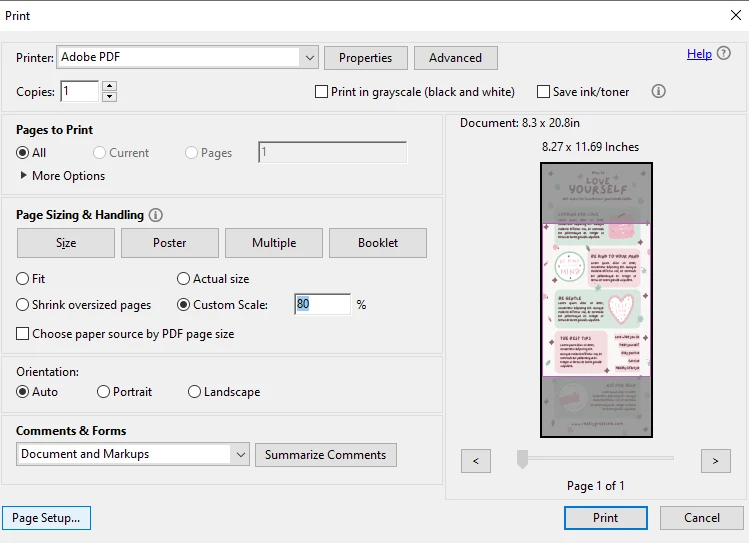 How To Resize PDF With Adobe Acrobat’s Print Feature