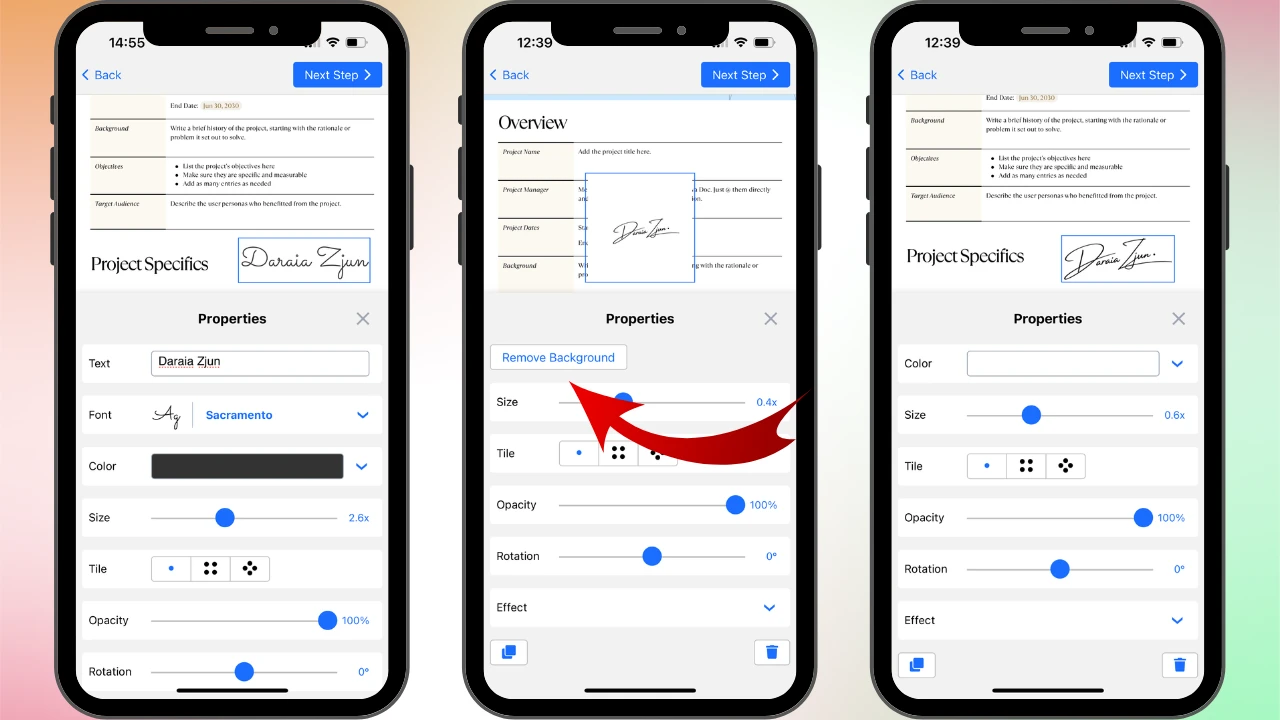 Sign PDF on iPhone