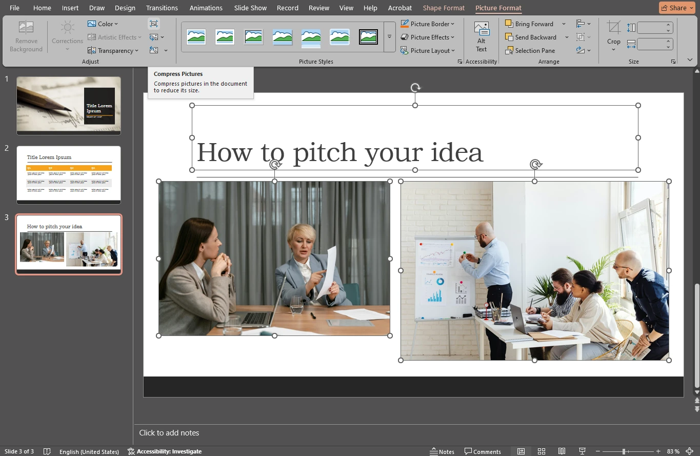 How to Compress Images in PowerPoint