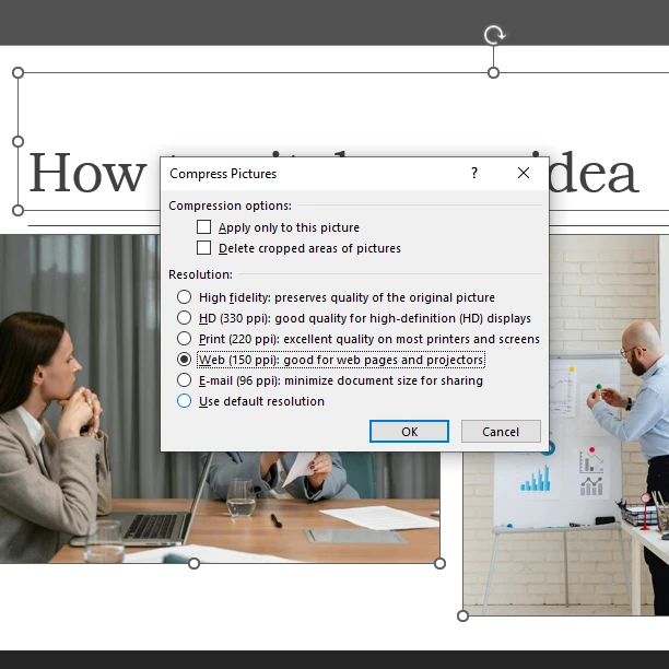 How to Compress Images in PowerPoint