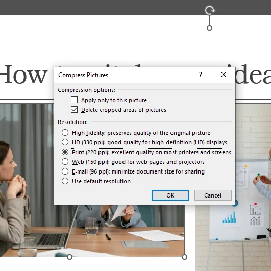 How to Compress Images in PowerPoint