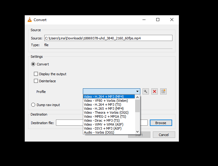 How to Make a Video File Smaller using VLC