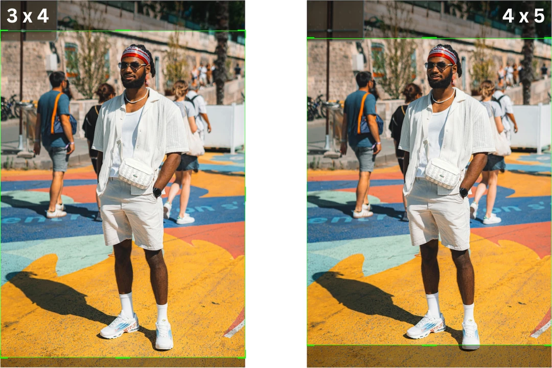 соотношение сторон 3 x 4 против 4 x 5