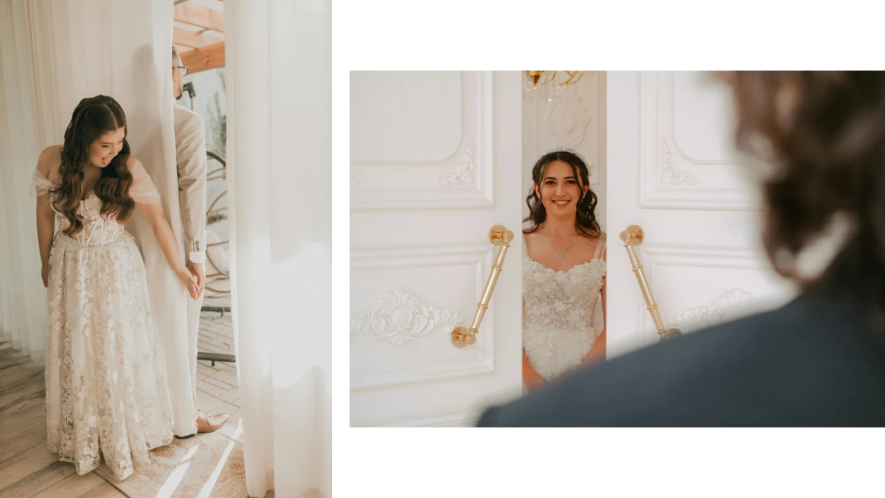 wedding photo ideas - first look