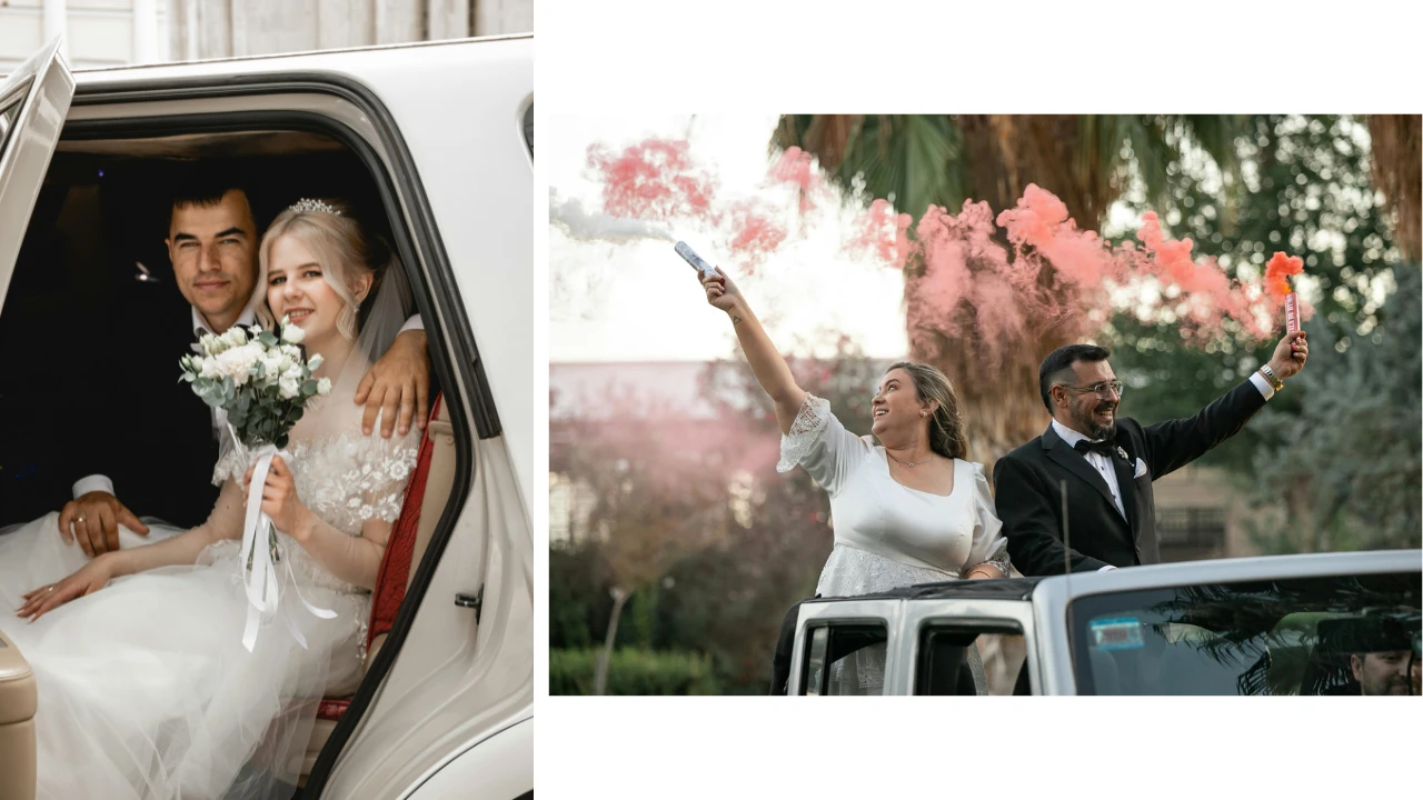wedding photo ideas - car
