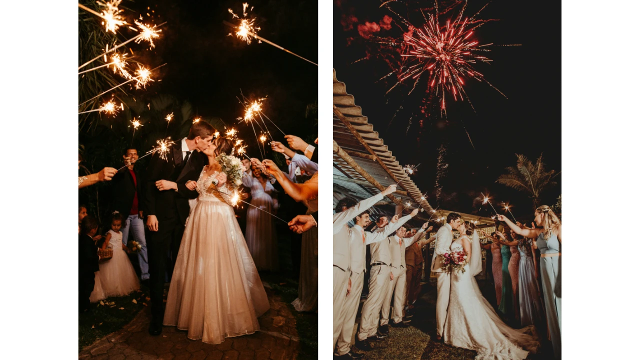 wedding photo ideas - sparklers