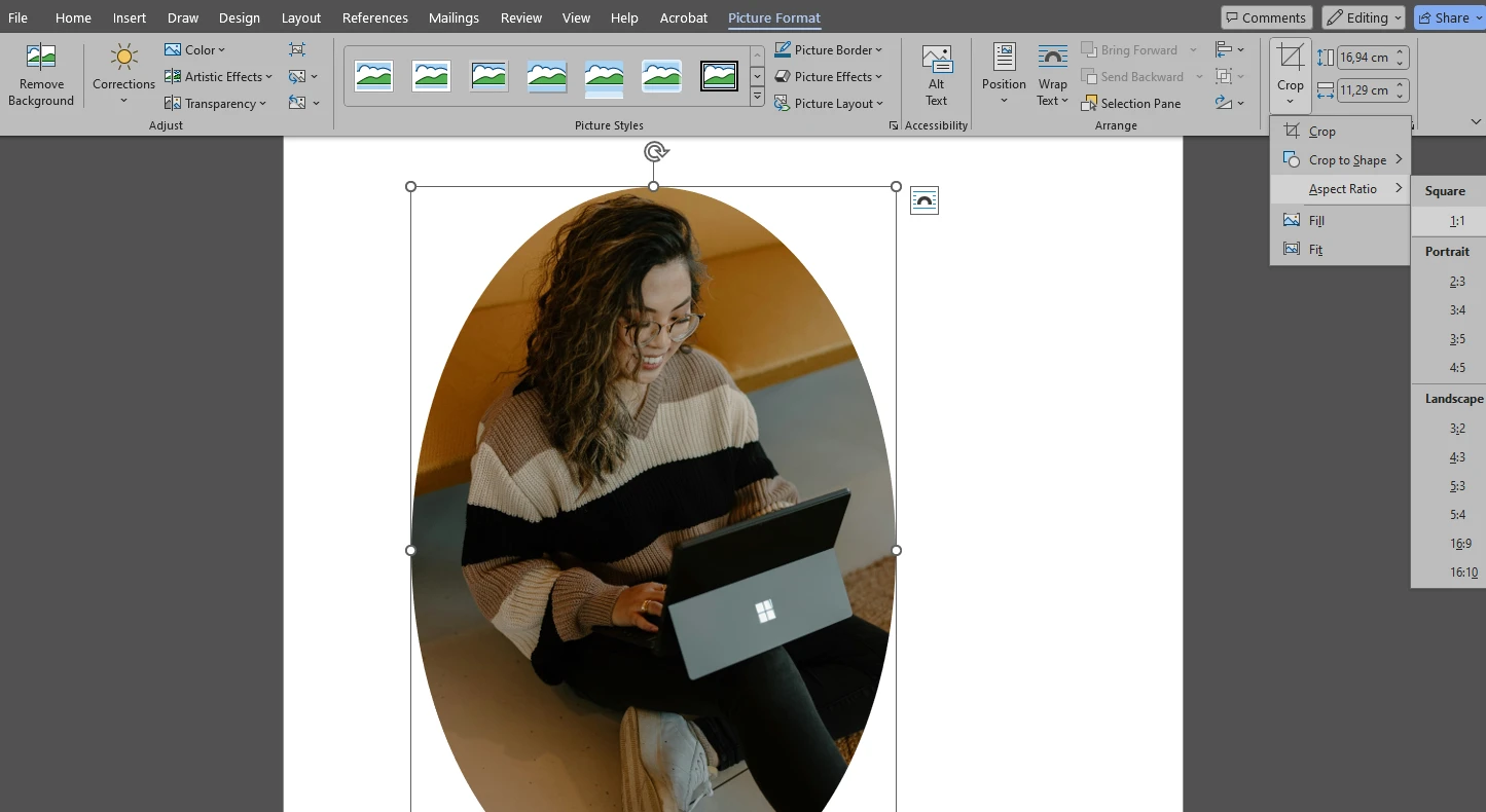 How to Crop a Picture into a Shape in Word