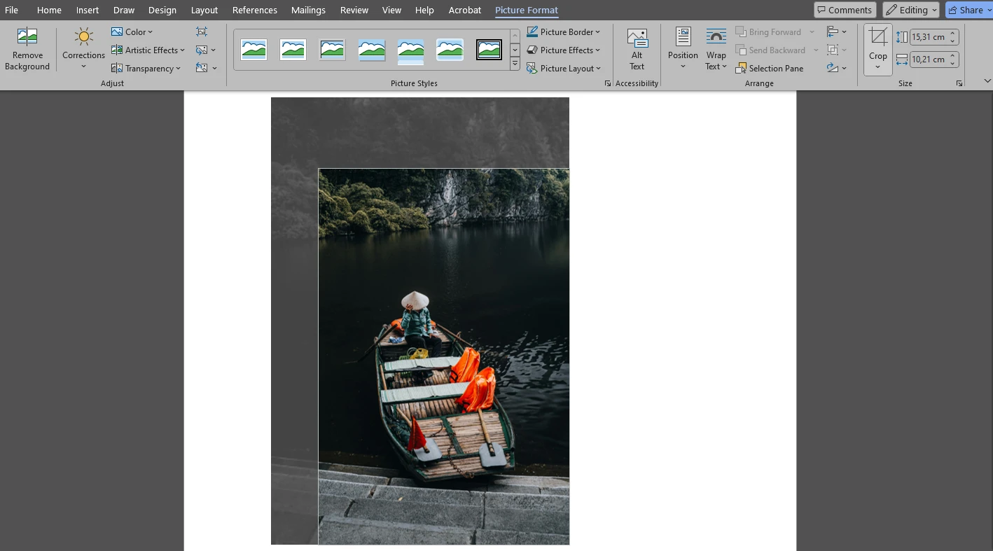 How to Crop an Image in Word to a Specific Aspect Ratio