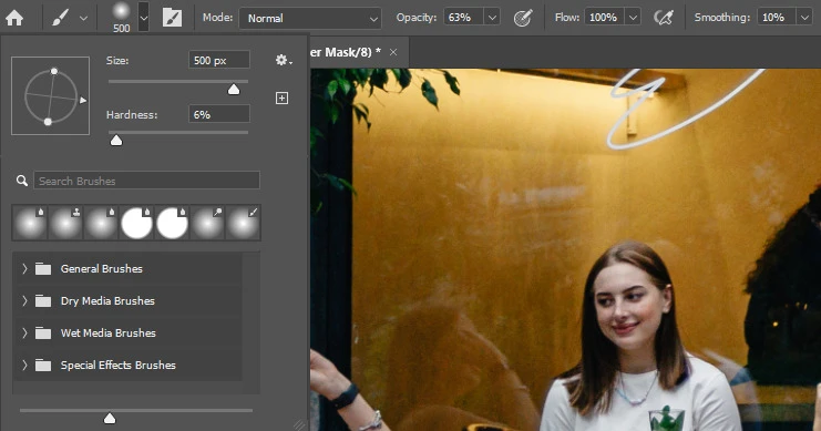 how to blur a face in photoshop