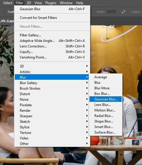 how to blur a face in photoshop