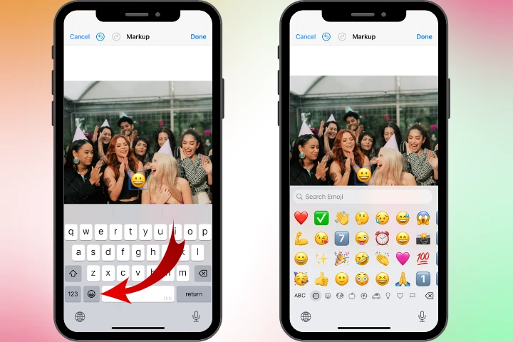 how to blur faces on iphone with emojis