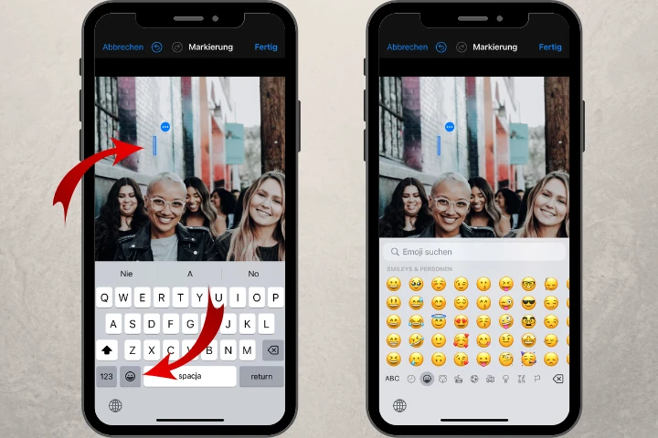 So verwischen Sie Gesichter auf dem iPhone mit Emojis