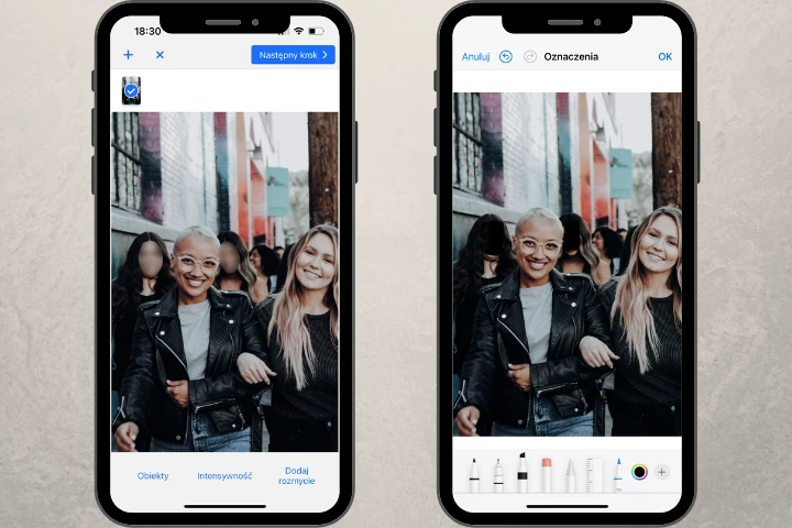 jak zamazać twarz na zdjęciu iphone za darmo