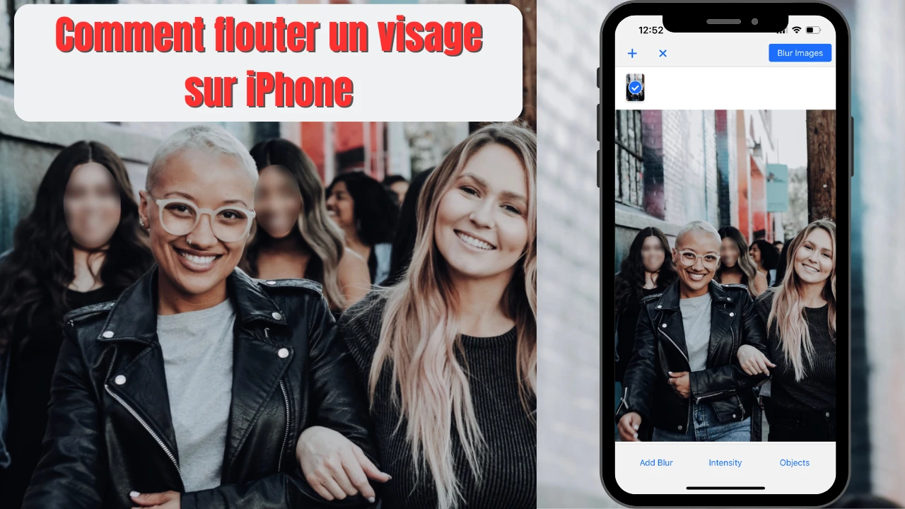 comment flouter un visage sur une photo sur iphone