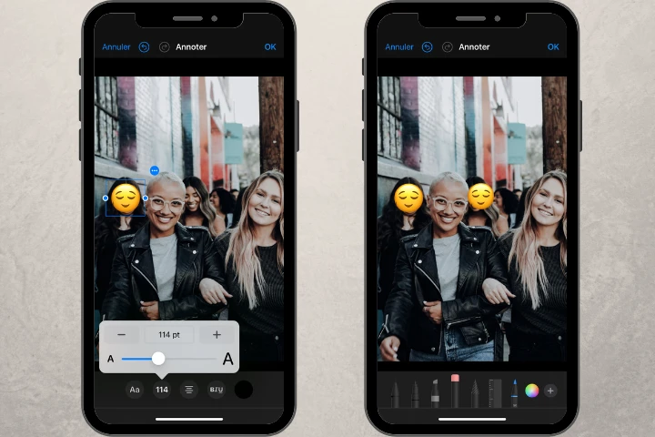 Comment flouter les visages sur iPhone avec des emojis